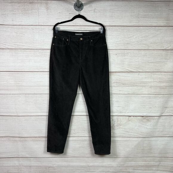Garnet Hill Women's Gray Corduroy Minimal Lagenlook Pants Size 12 - Picture 1 of 8